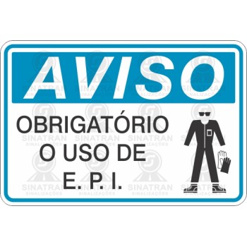 Obrigatório o uso de E.P.I